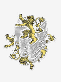 Pack de 100 stickers del emblema Lannister - Game of Thrones