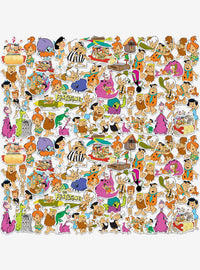 Pack de 100 stickers de Los Picapiedra