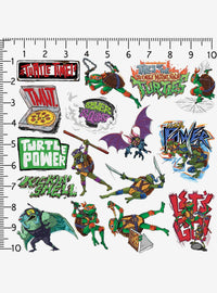 Pack de 100 stickers de las Tortugas Ninja