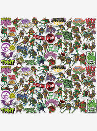 Pack de 100 stickers de las Tortugas Ninja