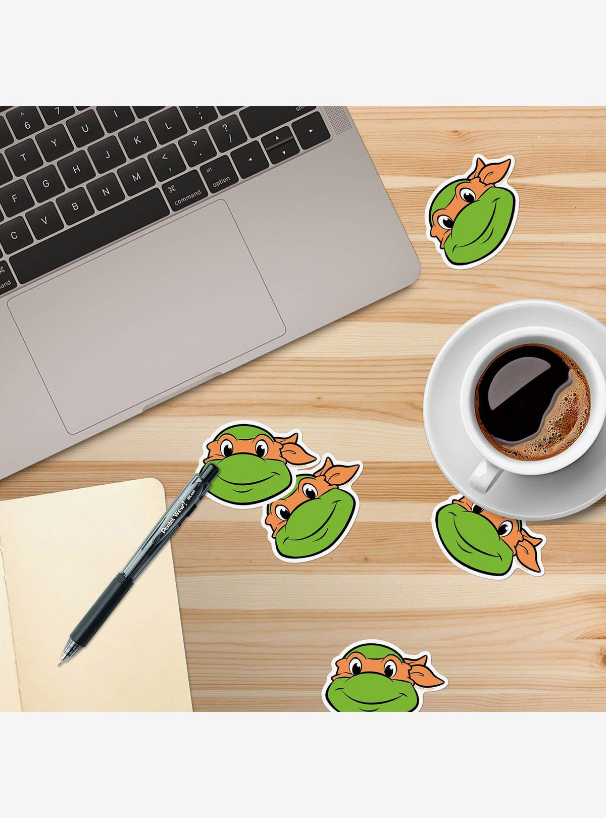 Pack de 100 stickers de Michelangelo - Tortugas Ninja