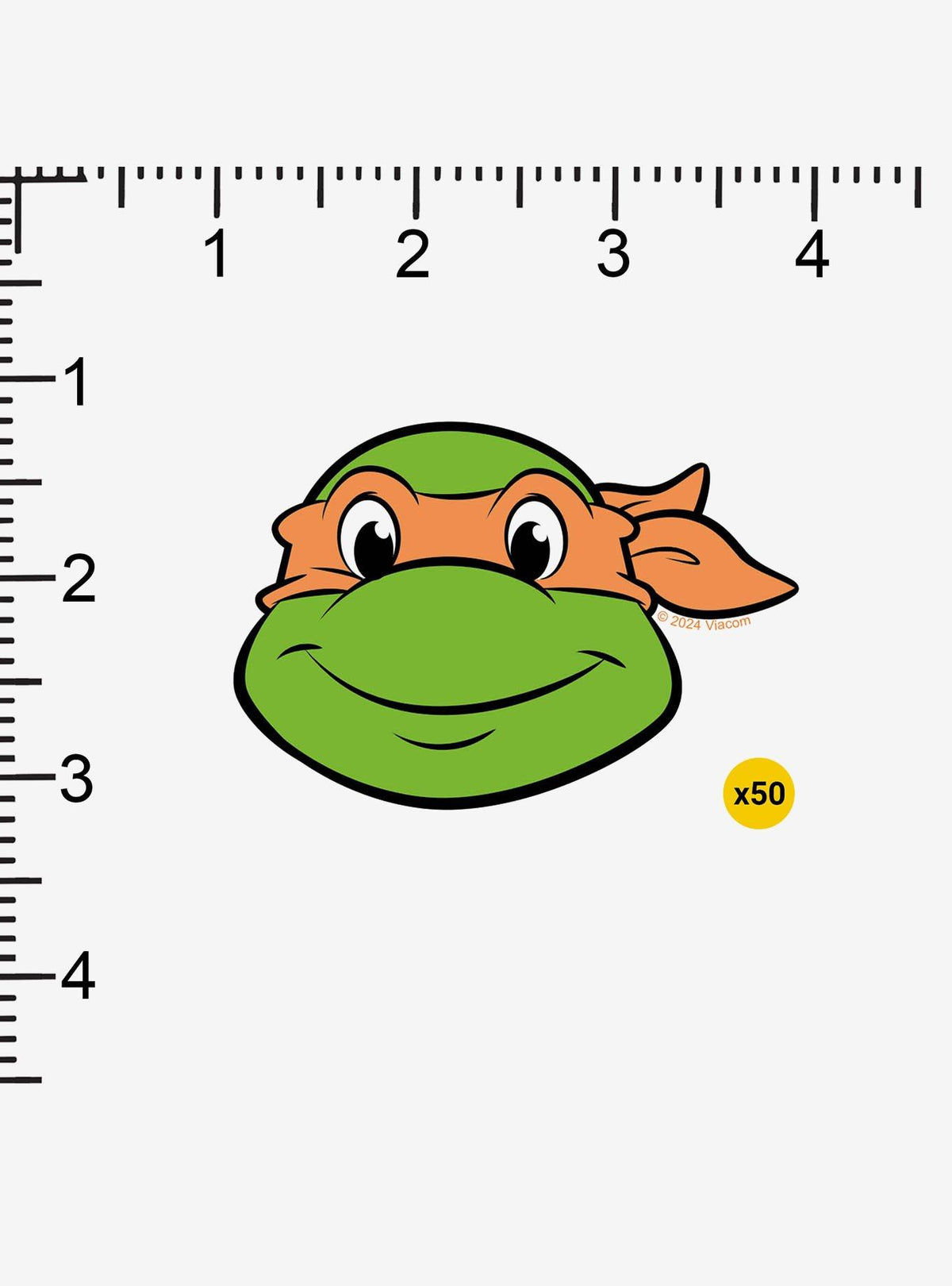 Pack de 100 stickers de Michelangelo - Tortugas Ninja