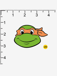 Pack de 100 stickers de Michelangelo - Tortugas Ninja