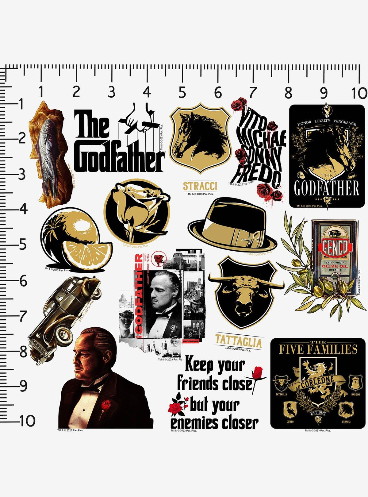 Pack de 100 stickers de El Padrino