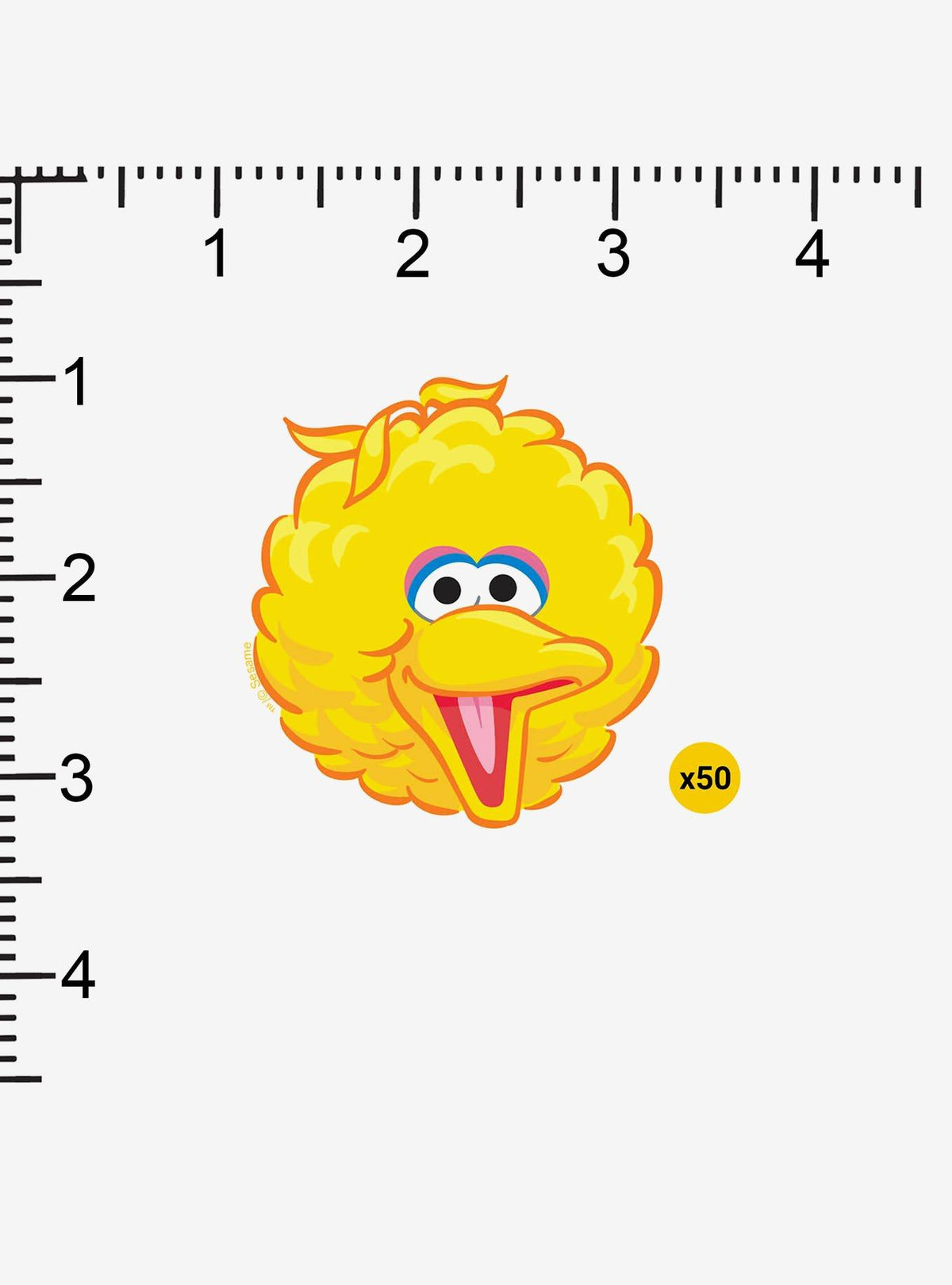 Pack de 100 stickers de Big Bird - Sesame Street