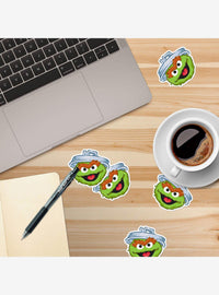 Pack de 100 stickers de Oscar de Sesame Street