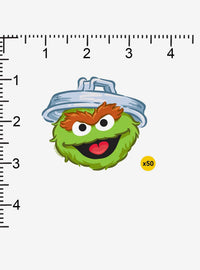 Pack de 100 stickers de Oscar de Sesame Street