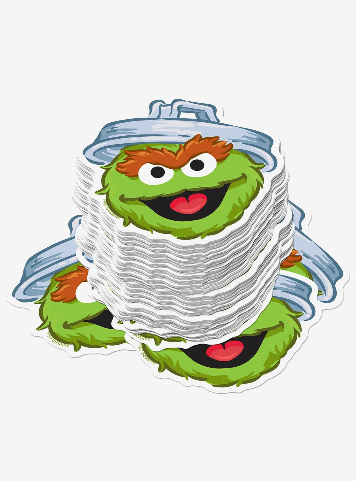 Pack de 100 stickers de Oscar de Sesame Street