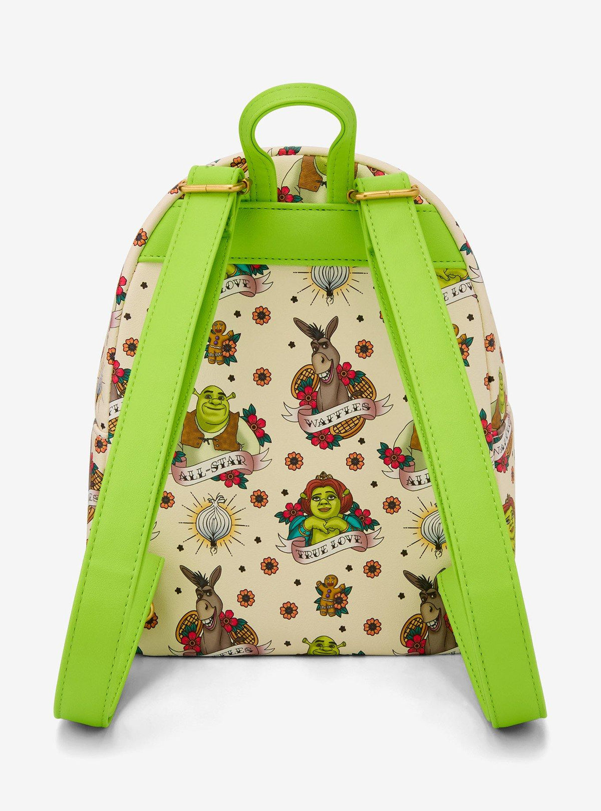 Mochila mini Shrek: arte estilo tatuaje