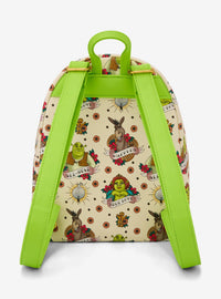 Mochila mini Shrek: arte estilo tatuaje