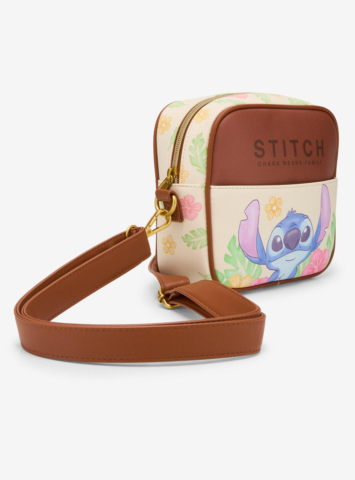 Cartera cruzada Disney Stitch floral