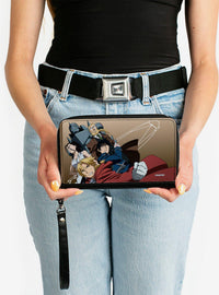 Fullmetal Alchemist: Brotherhood: billetera beige con 5 personajes