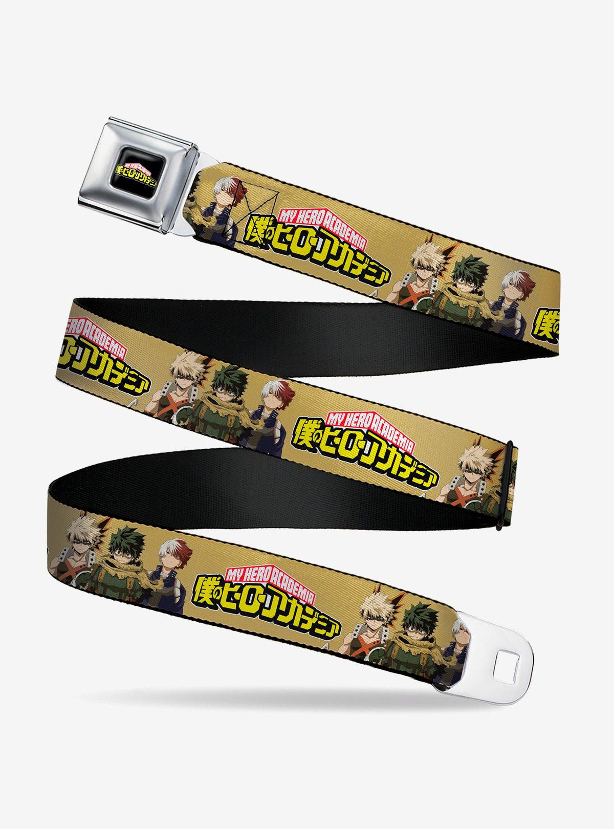 Cinturón beige My Hero Academia con hebilla de auto
