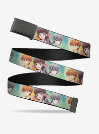 Cinturón Fruits Basket con Kyo, Tohru y Yuki