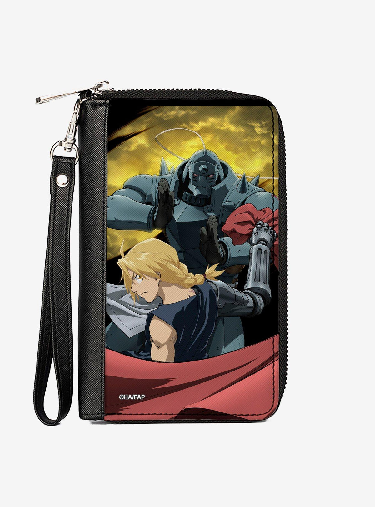 Billetera Fullmetal Alchemist: Brotherhood con cierre