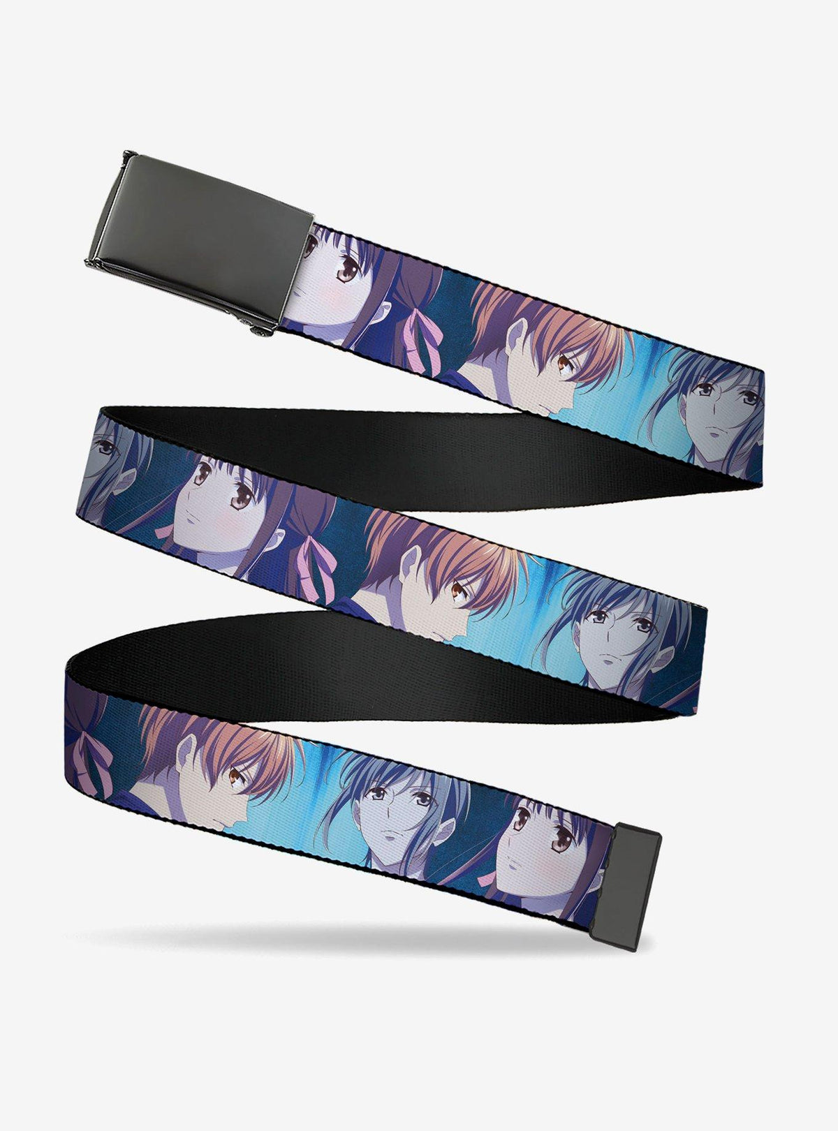 Cinturón azul Fruits Basket con Yuki, Tohru y Kyo