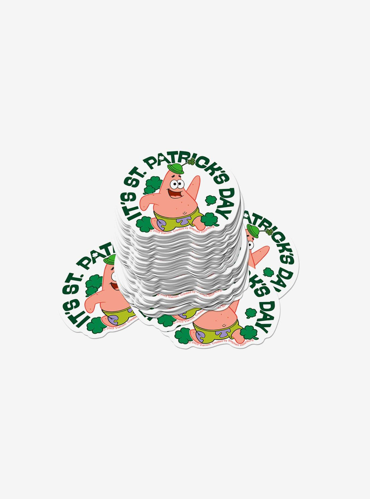Pack de 100 stickers de Bob Esponja: Día de San Patricio