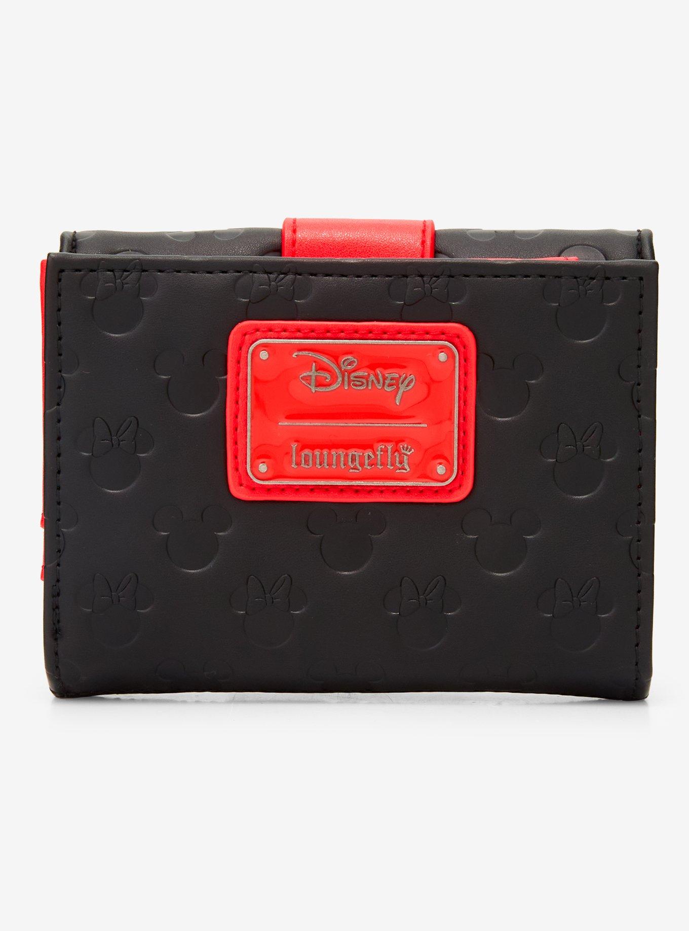 Billetera Disney Mickey y Minnie con siluetas en relieve