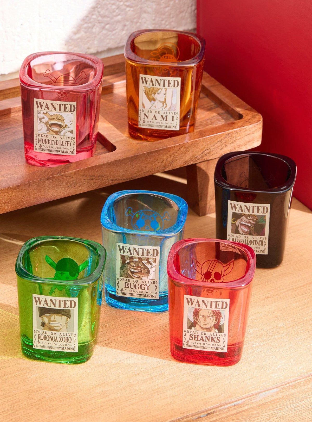 Vaso mini sorpresa One Piece: carteles de recompensa