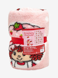 Manta sherpa con estampado integral de Strawberry Shortcake