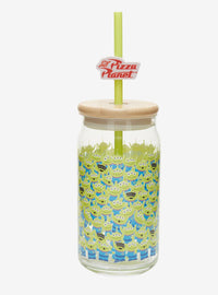 Vaso de vidrio Toy Story Aliens Pizza Planet