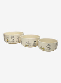 Set de 3 tazones Peanuts con tapas