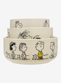 Set de 3 tazones Peanuts con tapas