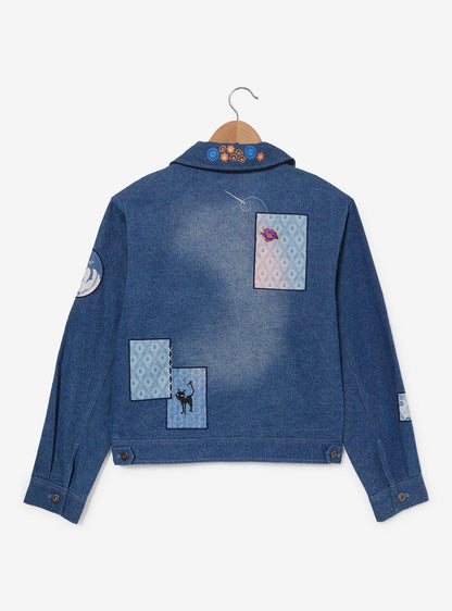 Chaqueta de mezclilla Coraline con parches - Mujer