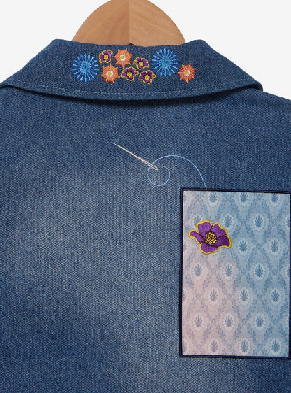 Chaqueta de mezclilla Coraline con parches - Mujer