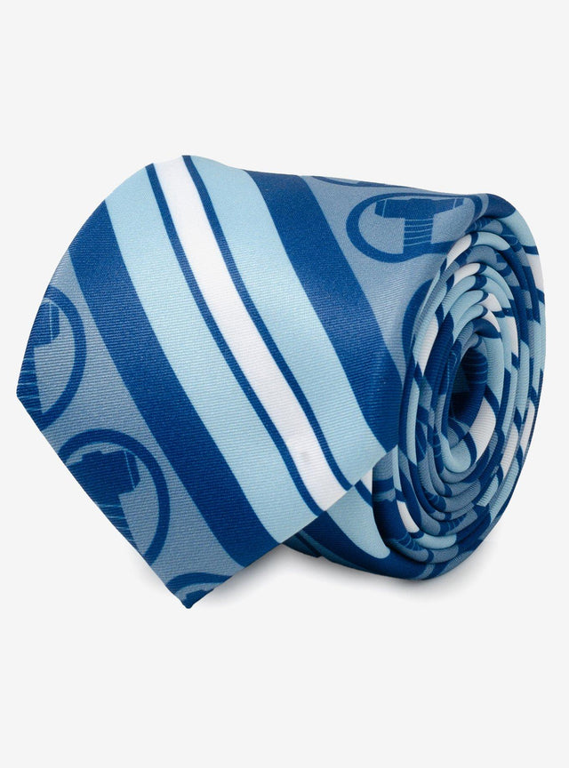Corbata azul a rayas de Thor para hombre