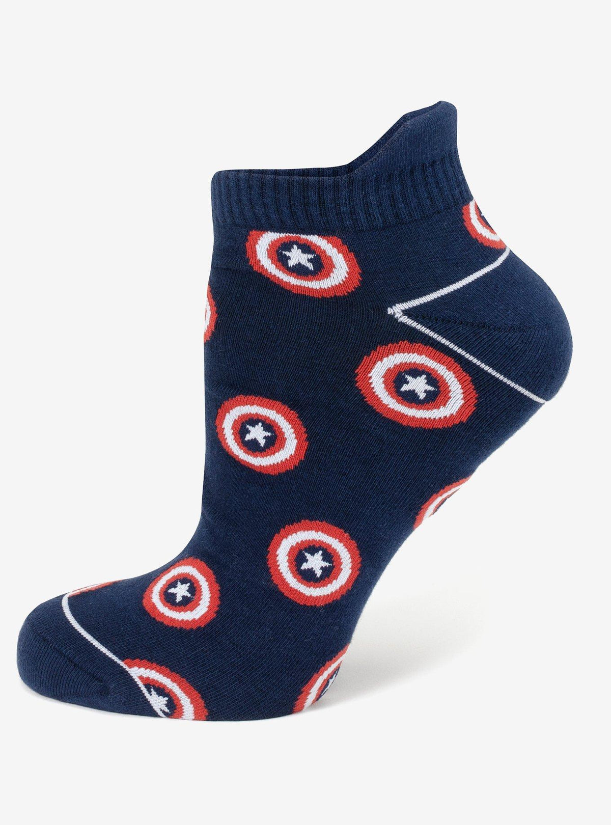 Set de calcetines tobilleros y pin de Captain America