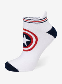 Set de calcetines tobilleros y pin de Captain America