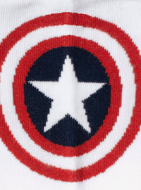 Set de calcetines tobilleros y pin de Captain America