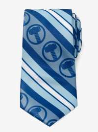 Corbata azul a rayas de Thor para hombre