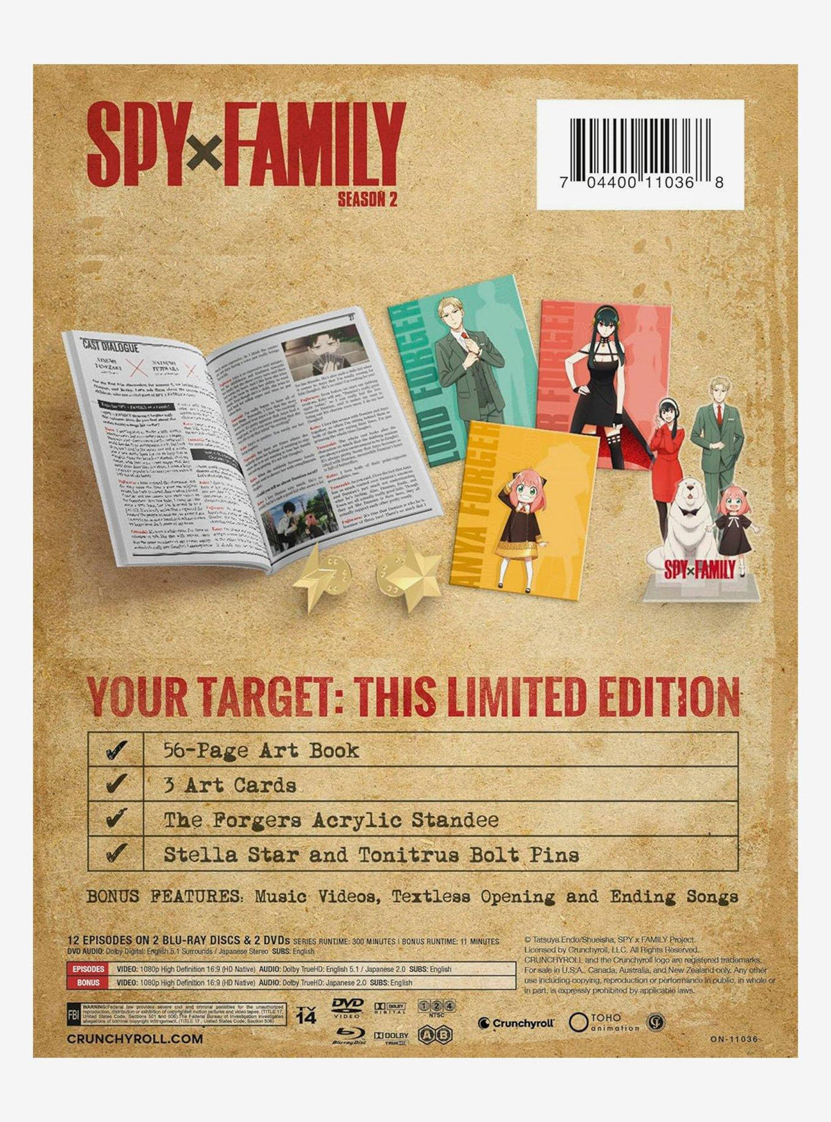 Spy x Family: Temporada 2 en Blu-ray + DVD