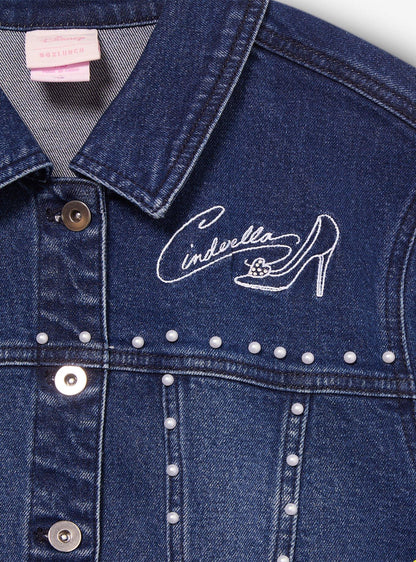 Chaqueta de mezclilla Disney Cinderella con castillo