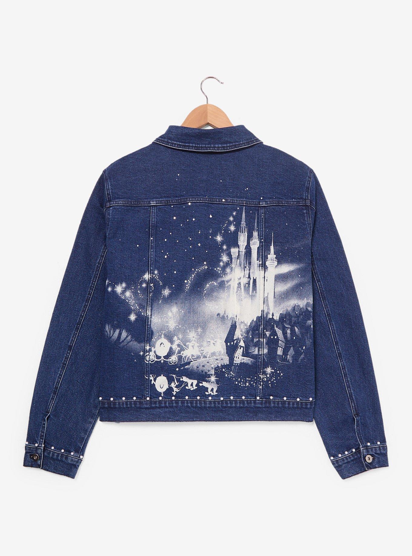 Chaqueta de mezclilla Cinderella con castillo