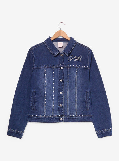 Chaqueta de mezclilla Cinderella con castillo