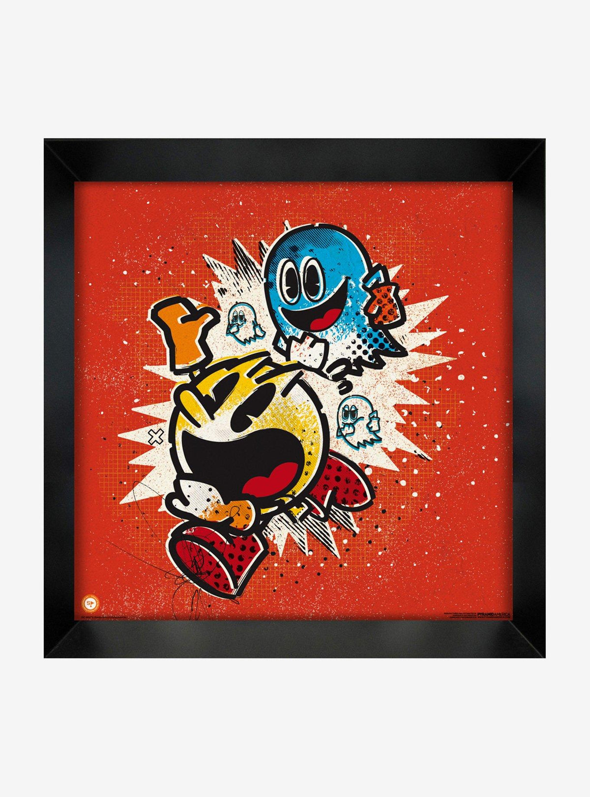Cuadro enmarcado Pac-Man en persecución