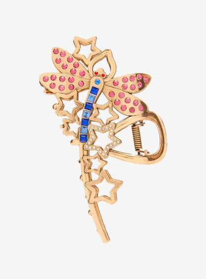 Pinza de pelo Coraline con strass de libélula