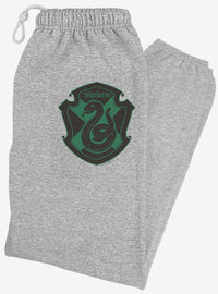 Pantalón de buzo a cuadros con emblema de Slytherin
