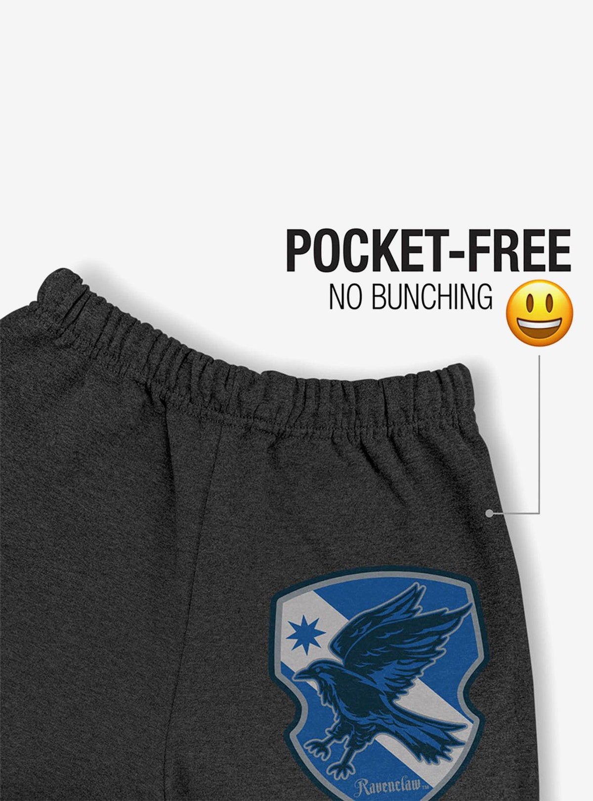 Pantalón de buzo a cuadros con escudo de Ravenclaw