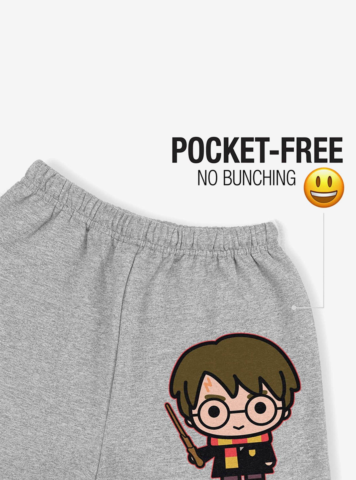 Pantalón de buzo Harry Potter con personajes chibi