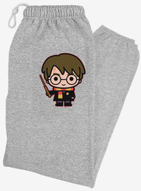Pantalón de buzo Harry Potter con personajes chibi