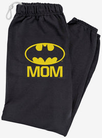 Pantalón de buzo Batman Bat Mom con logo de escudo