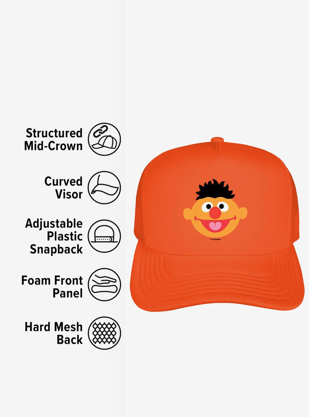 Jockey trucker de espuma Ernie de Sesame Street