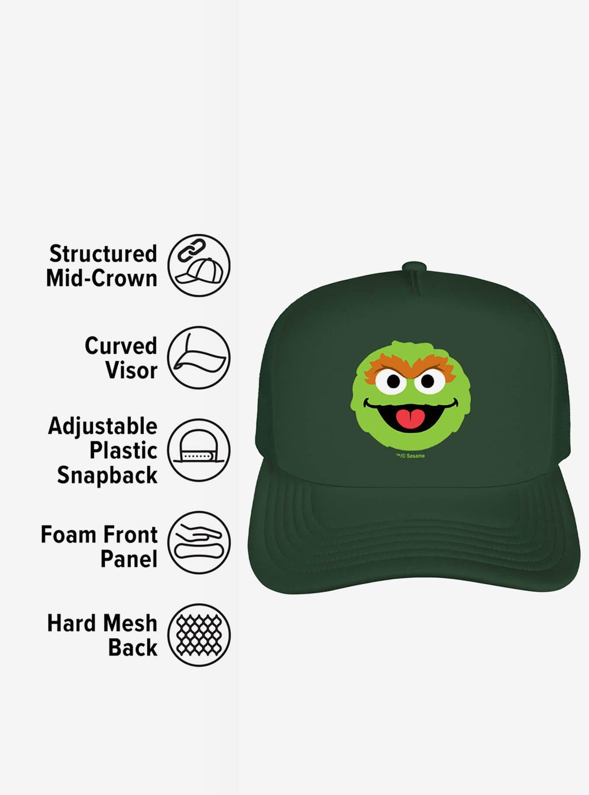 Jockey Trucker de Espuma Oscar | Sesame Street