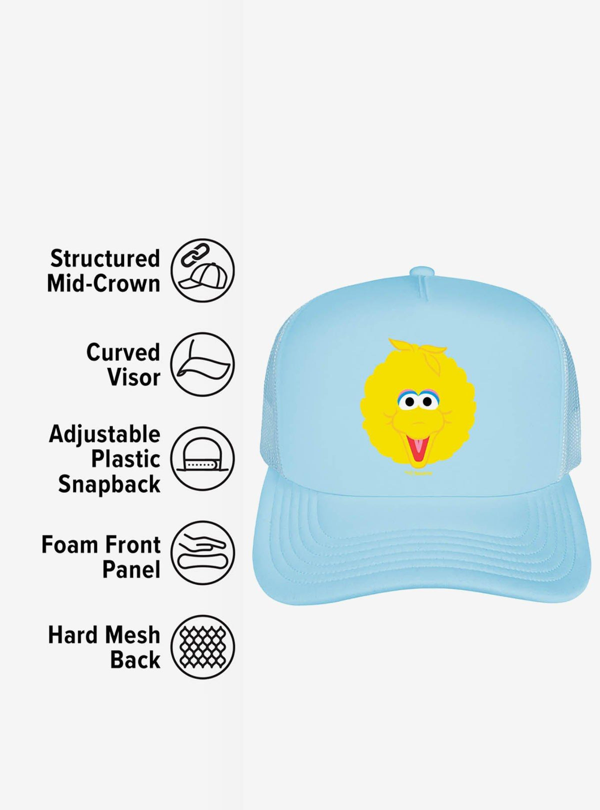 Jockey trucker de espuma Big Bird - Sesame Street