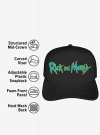 Jockey trucker de espuma con logo de Rick and Morty