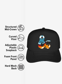Jockey trucker de espuma Dungeons & Dragons con ampersand cromado